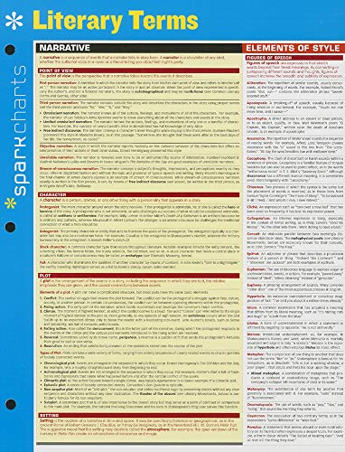 Imagen de archivo de Literary Terms SparkCharts (Volume 35) a la venta por BooksRun