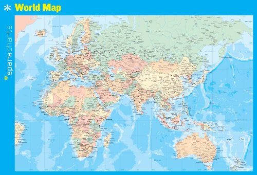 Imagen de archivo de World Map Sparkcharts a la venta por PBShop.store US