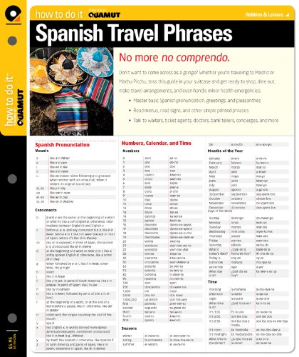 Beispielbild fr Spanish Travel Phrases: How to Do it (How to do it Quamut) zum Verkauf von medimops