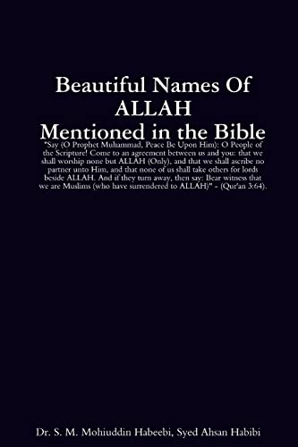 9781411675278: Beautiful Names of ALLAH mentioned in the Bible