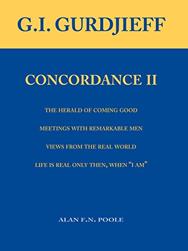 Beispielbild fr G.I. Gurdjieff Concordance II zum Verkauf von Lucky's Textbooks