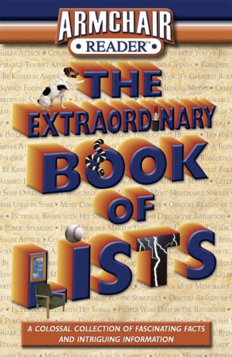Stock image for Armchair Reader The Extraordinary Book of Lists for sale by SecondSale