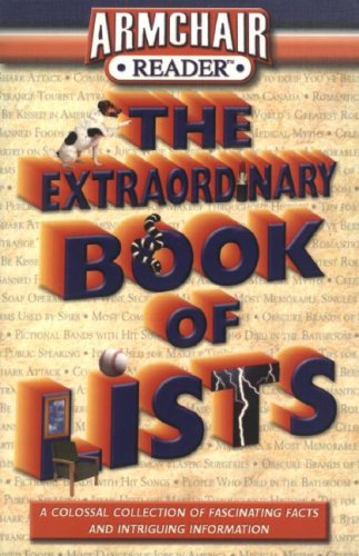 Armchair Reader Extraordinary Book of Lists (Armchair Reader) (9781412715645) by Publications International Ltd.; Davies, Helen