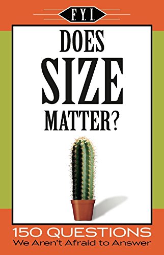 Stock image for For Your Information: Does Size Matter? for sale by HPB-Ruby