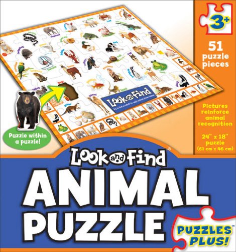 9781412778169: Look and Find 51-Piece Animal Puzzle