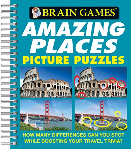 Stock image for Brain Games - Picture Puzzles: Amazing Places - How Many Differences Can You Spot While Boosting Your Travel Trivia? for sale by ThriftBooks-Atlanta