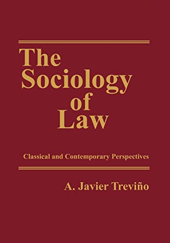 Stock image for The Sociology of Law: Classical and Contemporary Perspectives (Law and Society) for sale by HPB-Red