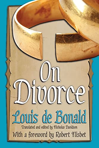 Beispielbild fr On Divorce (Library of Conservative Thought) zum Verkauf von Books From California