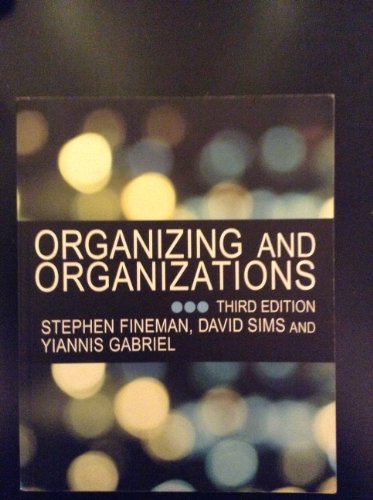 Imagen de archivo de Organizing and Organizations a la venta por Better World Books