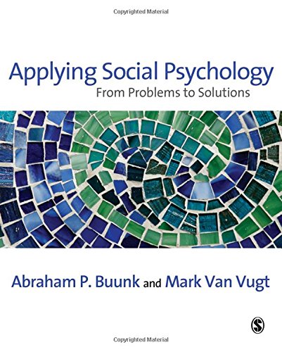 Beispielbild fr Applying Social Psychology: From Problems to Solutions zum Verkauf von ThriftBooks-Atlanta