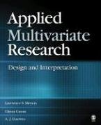 Beispielbild fr Applied Multivariate Research : Design and Interpretation zum Verkauf von Better World Books