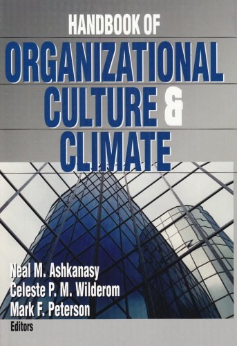 Imagen de archivo de Handbook of Organizational Culture and Climate a la venta por Better World Books