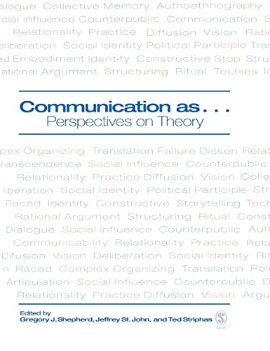 Beispielbild fr Communication as .: Perspectives on Theory zum Verkauf von ThriftBooks-Dallas