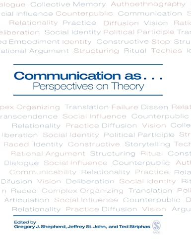 Stock image for Communication As . : Perspectives on Theory for sale by Better World Books