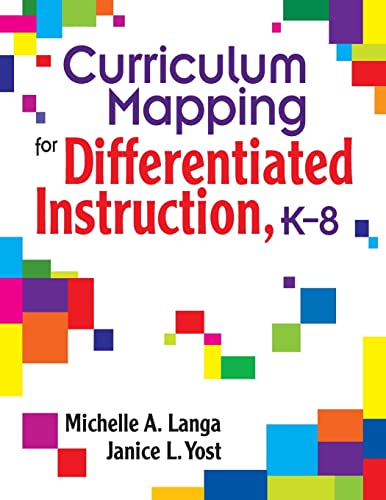 Imagen de archivo de Curriculum Mapping for Differentiated Instruction, K-8: K-8 a la venta por Once Upon A Time Books