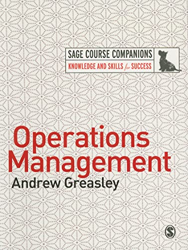 Stock image for Operations Management (SAGE Course Companions series) for sale by MusicMagpie