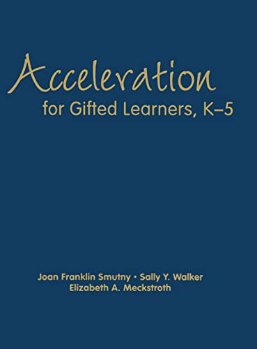 Beispielbild fr Acceleration for Gifted Learners; K-5 zum Verkauf von Ria Christie Collections