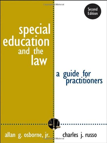 Stock image for Special Education and the Law : A Guide for Practitioners for sale by Better World Books