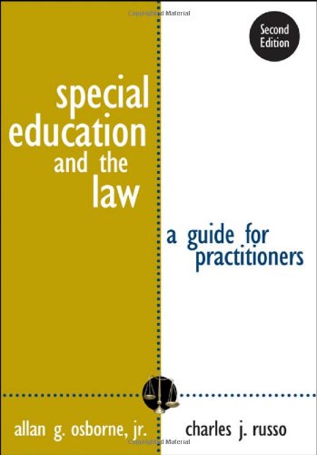 Beispielbild fr Special Education and the Law: A Guide for Practitioners zum Verkauf von ThriftBooks-Atlanta