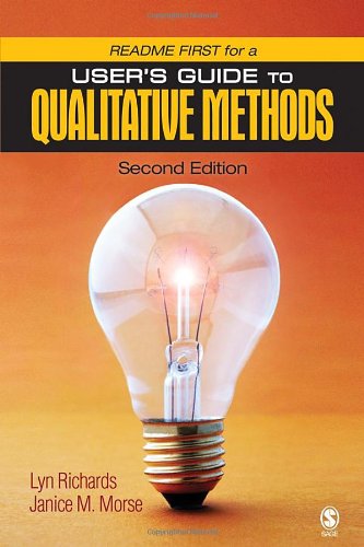 Beispielbild fr README FIRST for a User's Guide to Qualitative Methods zum Verkauf von SecondSale