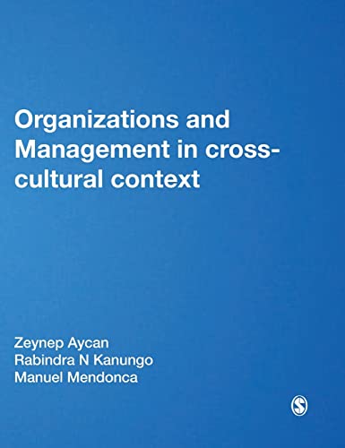 9781412928731: Organizations and Management in Cross-Cultural Context