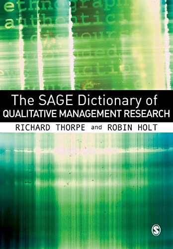 Beispielbild fr The SAGE Dictionary of Qualitative Management Research zum Verkauf von Reuseabook