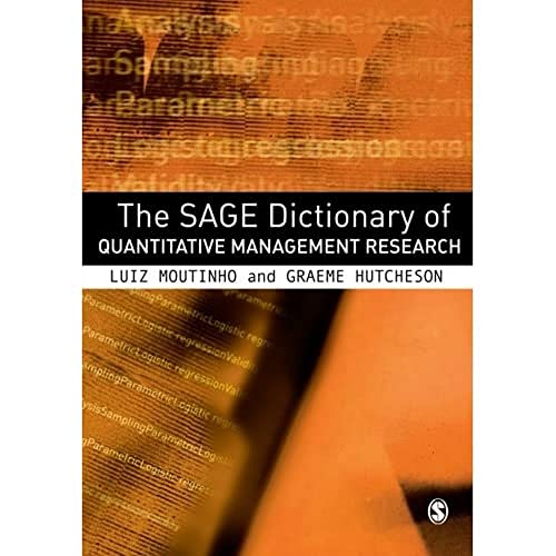 Imagen de archivo de The Sage Dictionary of Quantitative Management Research a la venta por Blackwell's