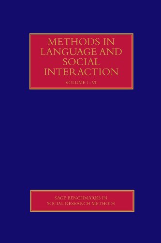 Imagen de archivo de Methods in Language and Social Interaction (SAGE Benchmarks in Social Research Methods Series) (4 Volume Set) a la venta por dsmbooks