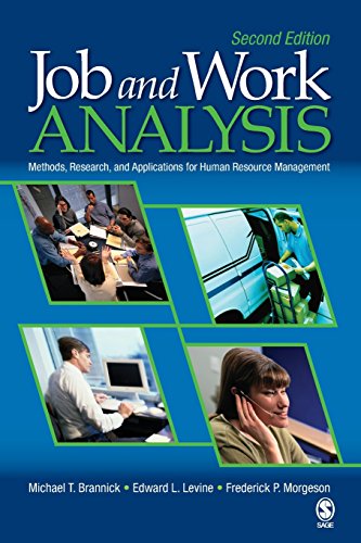 9781412937467: Job and Work Analysis: Methods, Research, and Applications for Human Resource Management