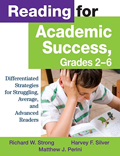 Beispielbild fr Reading for Academic Success, Grades 2-6 : Differentiated Strategies for Struggling, Average, and Advanced Readers zum Verkauf von Better World Books