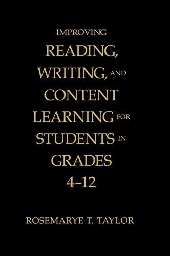 Stock image for Improving Reading, Writing, and Content Learning for Students in Grades 4-12 for sale by HPB-Red