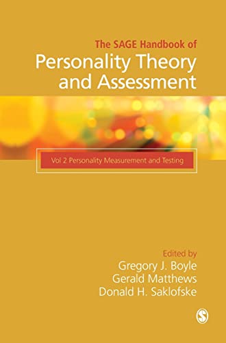 Imagen de archivo de The SAGE Handbook of Personality Theory and Assessment: Personality Measurement and Testing (Volume 2) a la venta por HPB-Red