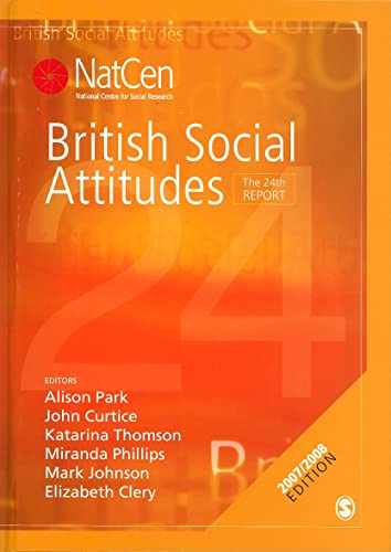 Imagen de archivo de British Social Attitudes: The 24th Report (British Social Attitudes Survey series) a la venta por WorldofBooks