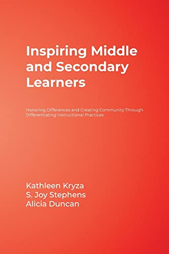 Imagen de archivo de Inspiring Middle and Secondary Learners: Honoring Differences and Creating Community Through Differentiating Instructional Practices a la venta por THE SAINT BOOKSTORE