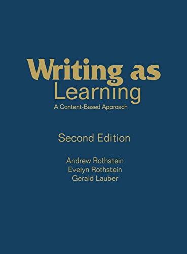 Beispielbild fr Writing as Learning : A Content-Based Approach zum Verkauf von Better World Books