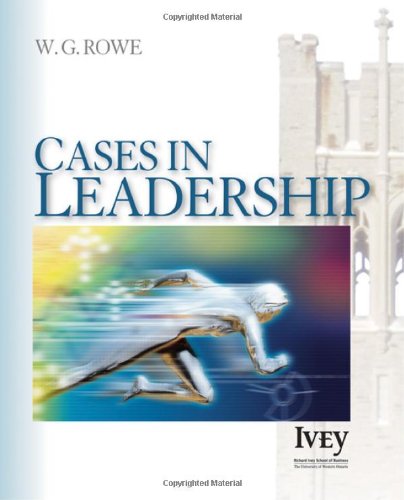 Beispielbild fr Cases in Leadership zum Verkauf von Better World Books: West