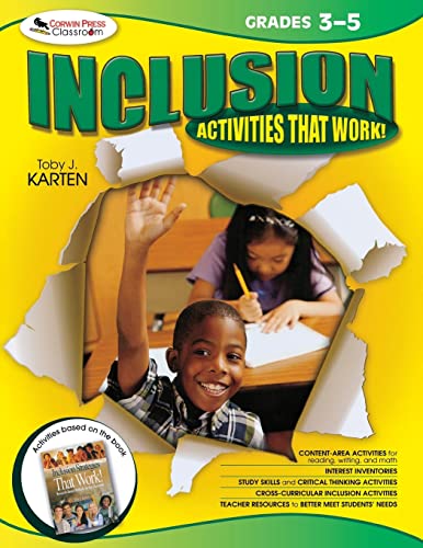 Stock image for Inclusion Activities That Work! Grades 3-5 ; 9781412952354 ; 1412952352 for sale by APlus Textbooks