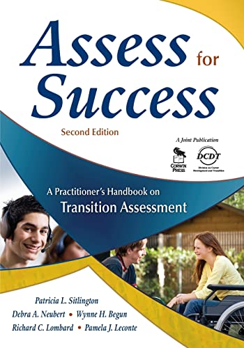 Stock image for Assess for Success: A Practitioner's Handbook on Transition Assessment: A Practicioner's Handbook on Transition Assessment for sale by Chiron Media