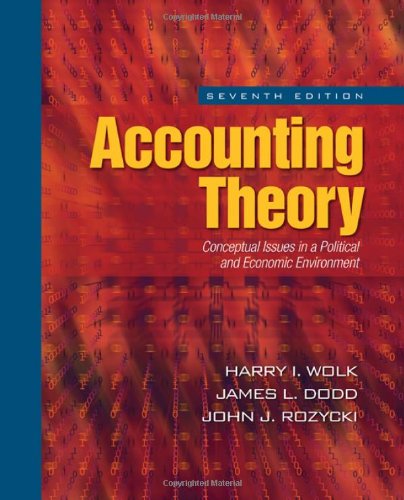 Stock image for Accounting Theory: Conceptual Issues in a Political and Economic Environment for sale by HPB-Red