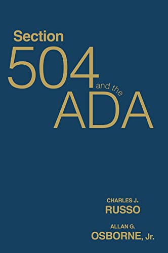 Beispielbild fr Section 504 and the ADA zum Verkauf von Lucky's Textbooks