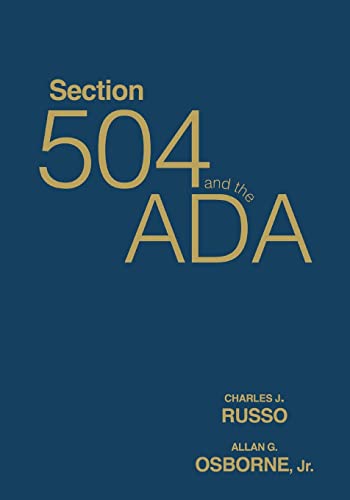 Stock image for Section 504 and the ADA for sale by ThriftBooks-Dallas