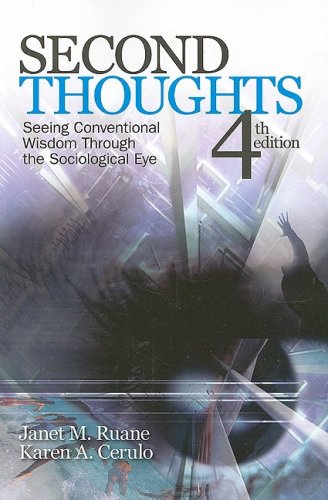 Imagen de archivo de Second Thoughts: Seeing Conventional Wisdom Through the Sociological Eye a la venta por ThriftBooks-Atlanta