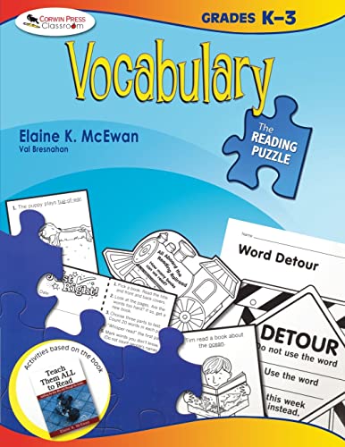 Beispielbild fr The Reading Puzzle: Vocabulary, Grades K-3 zum Verkauf von Better World Books