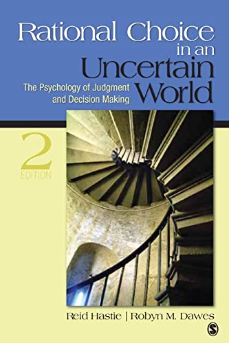 Imagen de archivo de Rational Choice in an Uncertain World: The Psychology of Judgment and Decision Making a la venta por HPB-Red