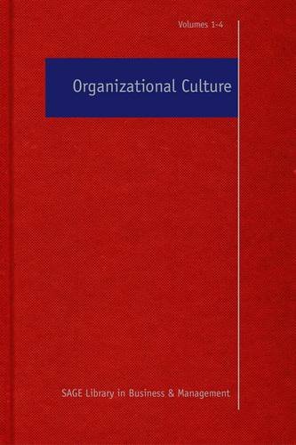 9781412961936: Organizational Culture (SAGE Library in Business and Management)