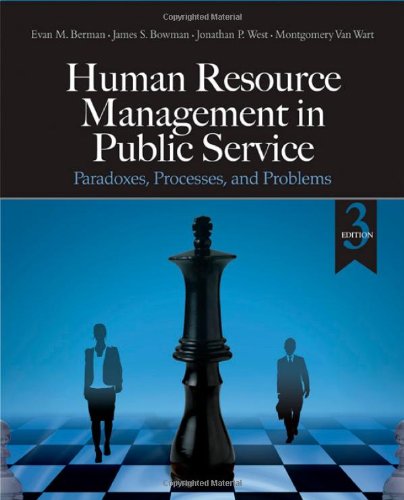 9781412967433: Human Resource Management in Public Service: Paradoxes, Processes, and Problems