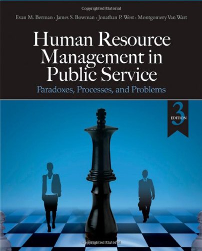 Stock image for Human Resource Management in Public Service: Paradoxes, Processes, and Problems for sale by SecondSale