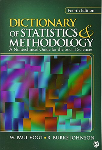 Beispielbild fr Dictionary of Statistics & Methodology: A Nontechnical Guide for the Social Sciences zum Verkauf von SecondSale