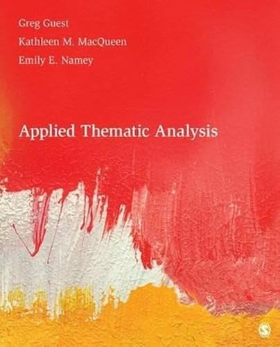 Beispielbild fr Applied Thematic Analysis zum Verkauf von Blackwell's