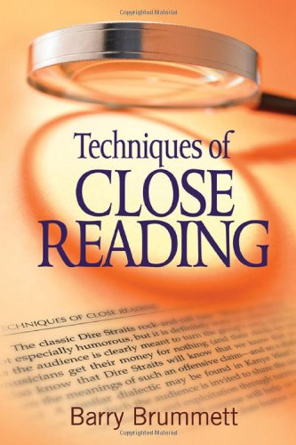 Imagen de archivo de Techniques of Close Reading a la venta por BooksRun